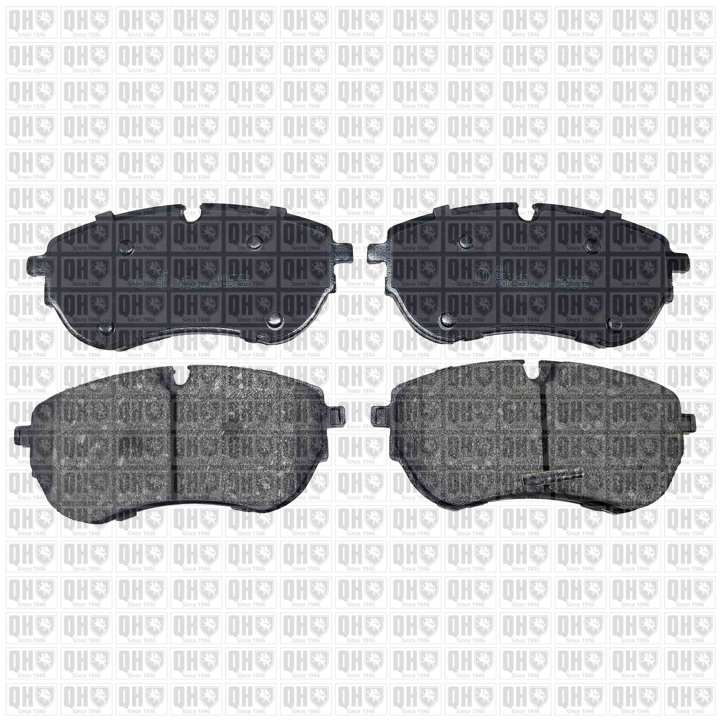 Sada brzdových platničiek kotúčovej brzdy QUINTON HAZELL